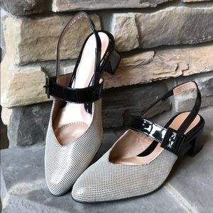 BeautiFeel Maisy sling-back heel nude/black pixel